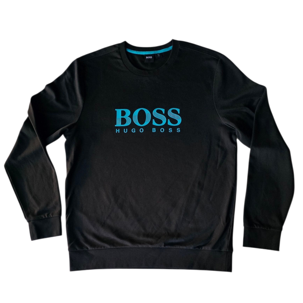 NWOT Hugo Boss Men's Logo-Print Piqué Tracksuit Sweatshirt